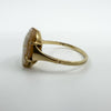 Vintage 9ct Gold Small Left Facing Carved Cameo Ring 375 Size P 