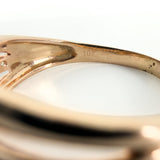 9ct - 10ct Rose Gold Diamond Band / Ring 375 Size P