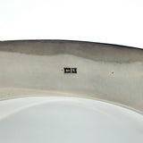 Chunky Vintage Sterling Silver & Rose Gold Engraved Floral Bangle 925 Birm 1959