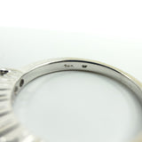 14ct White Gold 0.35ct Diamond Band / Ring 585 Size L Wedding Eternity