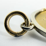 Tiny Vintage (1974) 9ct Gold Spinning I LOVE YOU Fob / Pendant 375