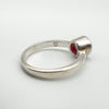 New 1.26ct Ruby Solitaire Ring Sterling Silver 925
