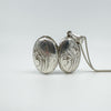 Vintage Sterling Silver Puffy Oval Photo Locket & 18” Chain 925