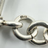 Antique Chunky Oval Links Bracelet with Dog Clip & T-Bar 925 31g