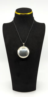 Vintage Sterling Silver Large Chunky Round Photo Locket 925 (1994)