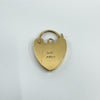 Vintage 9ct Gold Heart Lock Padlock Pendant / Charm 2.2g (London 1976)