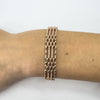 Vintage 9ct Rose Gold 4 Bar Gate 8” Bracelet 375 (London 1987) 19.7g
