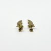 Vintage 9ct Gold Celestial Moon & Star Dangle Drop Earrings 375