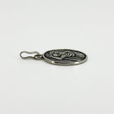 Large Vintage Sterling Silver St. Christopher Pendant 925
