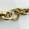 Vintage 9ct Gold Figaro Chain 7.8” Bracelet & T-Bar Charm 375 (Birmingham 1991)