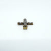9ct White & Yellow Gold Diamond Christian Cross Pendant 375