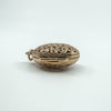Vintage 9ct Rose Gold Large Chunky Oval Engraved Open Work Locket Pendant 375