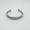 Vintage Sterling Silver Chunky Oval Trilogy Torque Bangle / Bracelet 925 29g