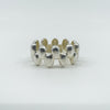 Unusual Band / Ring in Sterling Silver 925  Size T - U 