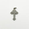 Antique Victorian Sterling Silver Engraved Christian Cross Pendant 925 (1900)
