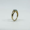 Vintage 9ct Yellow Gold 1ct Blue Topaz Solitaire Ring 375 Size K Edinburagh 1999