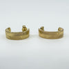 Vintage 9ct Gold Diamond Cut / Herringbone Hoop Earrings
