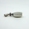 Chunky Sterling Silver Vintage Perfume / Poison Bottle Engraved Pendant 925
