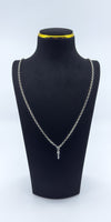 Vintage Sterling Silver 32” Belcher Links Chain & Swivel Dog Clip 925 17g