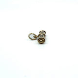 Vintage 9ct Gold Diamond T-Bar Pendant / Charm 375