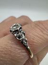 Vintage 18ct Gold & Platinum 0.20ct Diamond Solitaire Ring 750 Size O Engagement