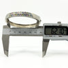 Chunky Sterling Silver Multi Coloured CZ Oval Bangle / Bracelet 925