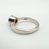 New 1.26ct Ruby Solitaire Ring Sterling Silver 925