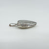 Large Vintage Sterling Silver Foliate Engraved Heart Photo Locket / Pendant 925