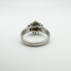 Vintage Sapphire & CZ Ring in Sterling Silver Size M 