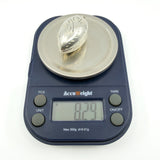 Chunky Vintage Sterling Silver Oval Foliate Engraved Photo Locket 925 (1996)