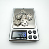 Set of 6 Art Nouveau Buttons in Sterling Silver 925 (Birm 1901) Antique by CF FS
