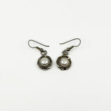 Sterling Silver Cultured Pearl Drop Sheperd Hook Earrings 925