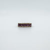 Vintage 1ct Pink Tourmaline 5 Stone Ring Size S Birm 2006