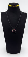 Vintage 9ct Gold 1.60ct Ruby & Diamond Pendant / Charm 375 (Birmingham 1989)