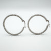 CZ Full Hoop Earrings Sterling Silver 925