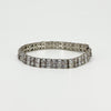 Chunky Sterling Silver 40ct Double Row CZ Tennis 8" Bracelet 925