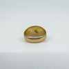 Antique 14ct Rose Gold Turquoise Bombe Ring Size M 