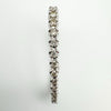 10ct White Gold Large Diamond Hoop Earrings