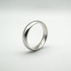 9ct White Gold Band / Ring 5mm Unisex Size U 5.4g (Re-Plated) 