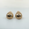 Large Vintage 9ct Rose Gold Chunky Pear / Tear Drop Earrings 375