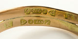 Antique 9ct Rose Gold Double Snake Diamond & Garnet Ring Size U (Chester 1909)