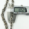 Vintage Sterling Silver Chunky Fancy Link Engraved 25” Chain & T-Bar 925 135g