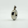 Unusual Chunky Vintage Sterling Silver Round Perfume / Poison Bottle Pendant 925