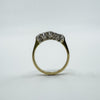 Antique 18ct Gold 0.50ct Diamond 5x Stone Ring 750 Size K