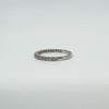 14ct White Gold 0.35ct Skinny Diamond Band / Ring 585 Size O Wedding Eternity