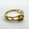 Vintage 9ct Gold Buckle Ring Size O (Sheffield 1981)