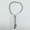 Sterling Silver Diamond Cut Beaded Ball Adjustable Toggle Bracelet 925