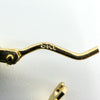 Vintage 9ct Gold Tri Coloured Twisted Hoop Earrings 375