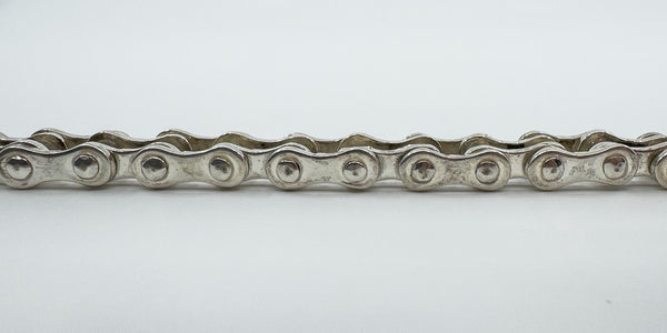 Unusual Sterling Silver Chunky Biker Chain Links 9.3" Bracelet 925 Heavy 71g