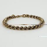 Vintage 9ct Rose Gold Roller Ball Faceted 7.5” Bracelet 375